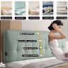 ZZYK Headboard Rest Cushion Wall Pillow,Wipeable Lumbar Cushion Bed Backrest Collision Upholstered Reading Pillow Removable Cover for Sofa Bed Bunk Bed,Green1,Full/47.2x23x2In view 2