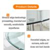 SAGIDAR Table Round Glass Table Top Tempered Glass, Clear Round Table Glass Top, 350MM 400MM 500MM Kitchen Dining Table Top, Glass Coffee Round Wood Table Round Glass Table Tops view 2