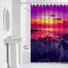 JIAMELUCK Seaside Beach Sunset Dusk Waterproof Shower Curtain Bathroom Fabric Polyester Shower Curtains Bath Decor Curtain 80x180cm(31" Wx71 H) view 4