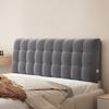 ZZYK Large Pillowboard Cushion Full Headboard Wall Pillow Bed Backrest,Fleece Upholstered Wedge Headboard Wall Mounted Reading Pillow Lumbar Support Pillow,Gray1,King/79x23x4In view 1