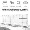 ZZYK Large Pillowboard Cushion Full Headboard Wall Pillow Bed Backrest,Fleece Upholstered Wedge Headboard Wall Mounted Reading Pillow Lumbar Support Pillow,Gray1,King/79x23x4In view 4