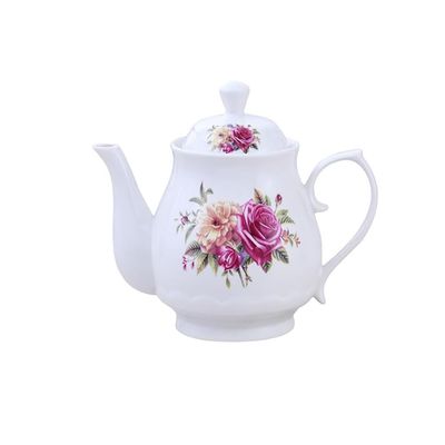 123Arts Small Teapot, Flower Teapot, Ceramic Tea Pot, Small Tea Pot for 1 Person Use,13oz,400ml