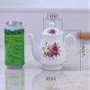 123Arts Small Teapot, Flower Teapot, Ceramic Tea Pot, Small Tea Pot for 1 Person Use,13oz,400ml view 2