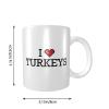 Abipuir Coffee Mugs Women I Love Turkeys Mug Mugs For Men Novelty Gifts view 2
