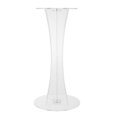 TFCFL Flower Stand, Set of 2 Clear Acrylic Pedestal, Tall Vases Geometric Vase Flower Rack Decor Backdrop Geometric Flower Vase for Wedding Event Party Props, Home Decor (30*25*60cm)