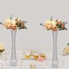 TFCFL Flower Stand, Set of 2 Clear Acrylic Pedestal, Tall Vases Geometric Vase Flower Rack Decor Backdrop Geometric Flower Vase for Wedding Event Party Props, Home Decor (30*25*60cm) view 4