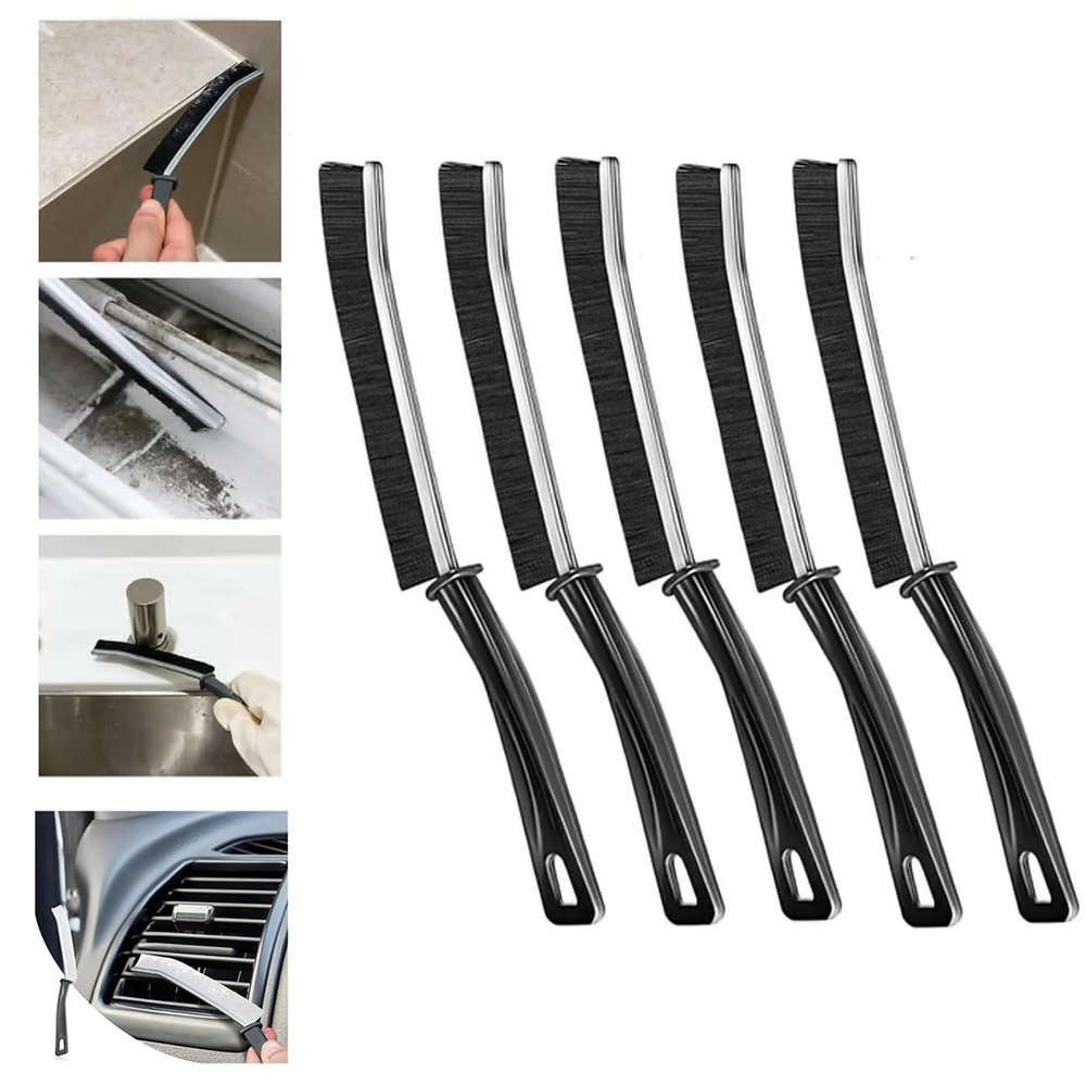 5 Pcs Bathroom Gap Cleaning Brush, New Multifunctional Gap Brush Crevice Cleaning Brush Tool, Hard-Bristled Crevice Cleaning Brush, Gap Hole Anti-clogging Cleaning Brush,for Showers, Bathtubs, Kitchen