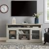 60'' TV Stand with Open and Closed Storage Space,Television Stands Modern Entertainment Center for TVs up to 65 Inch Media Storage Console Table TV Cabinet for Living Room,Bedroom (Stone Gra) view 1