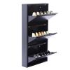 Vintoro Shoe Storage Cabinet,Shoe Organizer,Freestanding Shoe Racks Cabinet,Wall Mounted & No-Assembly Metal Shoe Cabinet,Hold 9 Pair Shoes,Ultra-Thin Shoe Cabinet,for Entryway,Hallway view 1