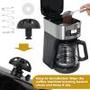 2-Pack Coffee Machine Brew Basket Bottom Spring Loaded Stopper Kits Fits for Mr Coffee Black and Decker Hamilton Coffee Maker Parts, Replace 990117900 990237500 185774-000-000 112435-000-000 view 4