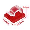 Pack of 30 Cable Clips with Self Adhesive Wire Clips Car Cable Organizer Cable Wire Management Cable Holder for Car Office Home (Clear) view 2