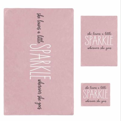 Blush Pink Positive Bathroom Towel Set,Microfiber Bath Kitchen Beach Hand Dish Towels Set,Quick Dry Luxury Soft Decorative Towels+Set Clearance Bulk Accessories Decor(3-PC) Black White Energy Word