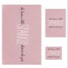 Blush Pink Positive Bathroom Towel Set,Microfiber Bath Kitchen Beach Hand Dish Towels Set,Quick Dry Luxury Soft Decorative Towels+Set Clearance Bulk Accessories Decor(3-PC) Black White Energy Word view 1