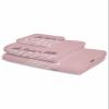 Blush Pink Positive Bathroom Towel Set,Microfiber Bath Kitchen Beach Hand Dish Towels Set,Quick Dry Luxury Soft Decorative Towels+Set Clearance Bulk Accessories Decor(3-PC) Black White Energy Word view 2