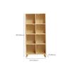 CraftThink Bookcase, Natural Pine Wood Cube Storage Organizer, Wooden Closed Back Bookcase Standard Natural Bookshelf with Shelves - 27.5" L x 12" W x 59" H Cabinet Not Included, Drawer Not Included view 2