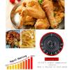RUYICZB Electric Deep Fryer for Commercial and Home Stainless Steel Countertop Fryer with Basket Overheat Protection Temperature Control, Single Tank Deep Fryer 10.57QT French Fries Donuts view 2