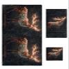 Christmas Deer Bathroom Towel Set,Microfiber Bath Kitchen Beach Hand Dish Towels Set,Quick Dry Luxury Soft Decorative Towels+Set Clearance Bulk Decor(3-PC) Forest Xmas Aesthetics Starry Elk view 1