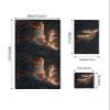Christmas Deer Bathroom Towel Set,Microfiber Bath Kitchen Beach Hand Dish Towels Set,Quick Dry Luxury Soft Decorative Towels+Set Clearance Bulk Decor(3-PC) Forest Xmas Aesthetics Starry Elk view 4