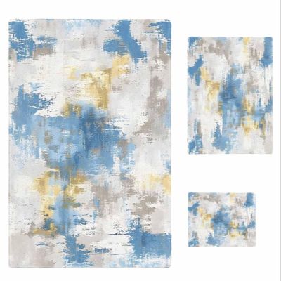 Abstract Bathroom Towel Set,Microfiber Bath Kitchen Beach Hand Dish Towels Set,Quick Dry Luxury Soft Decorative Towels+Set Clearance Bulk Decor(3-PC) Modern Minimalist Geometric Aesthetics Color