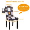 Sufdari Dining Chair Covers,Kitchen Chair Cover,Parsons Chair Slipcover,Spandex Chair Protectors for Dining Room Stretch Chairs Cover Set of 4 -Orange Square view 3
