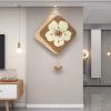 AOKLEY Wall Clock Large, Modern Decorative Wall Clock with Pendulum, Silent Non Ticking Decor Wall Clock, for Living Room, Bedroom, Kitchen, Classroom Wall Decor Clock,45 * 60cm/ 17.7 * 23.6in view 2