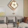AOKLEY Wall Clock Large, Modern Decorative Wall Clock with Pendulum, Silent Non Ticking Decor Wall Clock, for Living Room, Bedroom, Kitchen, Classroom Wall Decor Clock,45 * 60cm/ 17.7 * 23.6in view 4