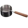 BESTonZON Cooking Saucepan with Wood Handle Small Pot for Heating Smooth Bottom Easy to Use Gas Induction view 1