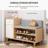 CINVSERW Simple Shoe Cabinet for Home Use 241318inch, Shoe Rack at The Door, Large-Capacity Storage Rack, Economical Shoe Changing Stool view 4