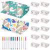 Shappy 30 Pieces Cardboard Folding Binoculars with Coloring Markers view 1