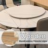 Round Wooden Lazy Susan Turntable For Dining Table, 20 24 28 32 36 39 In Tabletop Rotating Serving Plate, Smooth Rotation Easy To Share Food Rotating Plate view 3