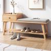 CINVSERW Extra Long Shoe Rack Bench 371216inch, Shoe Changing Stool with Storage, Shoe Rack Bench Holds for Entryway, Hallway, Bedroom view 1