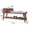 CINVSERW Extra Long Shoe Rack Bench 371216inch, Shoe Changing Stool with Storage, Shoe Rack Bench Holds for Entryway, Hallway, Bedroom view 2