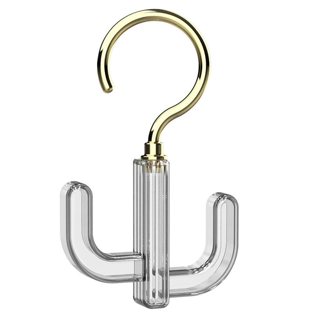 360-Degree Rotating Hook, No Punching, Suitable for Ties, Belts, Scarves, Bags, Etc.