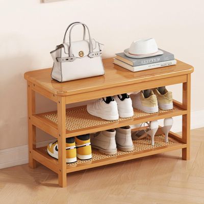 CINVSERW Shoe-Changing Stool 331324inch, Shoe Cabinet at The Entrance of The Home, One-Piece Seated Stool for Wearing Shoes, Shoe Rack for Entering The Door