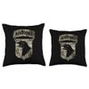 Camo 101st Airborne Division - OCP Retro Multicam Camouflage Throw Pillow view 3
