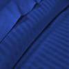 600 Thread Count 4 Piece Sheets Set for College Dorm Bed - Twin Size Sheets for College Dorm Room Bedding with 10" Deep Pocket Elastic Fitted Sheet - 100% Egyptian Cotton - Royal Blue Stripe. view 1