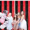 2 Pack Black and Red Foil Fringe Curtains Photo Booth Prop Tinsel Streamer Backdrops Birthday Party Supplies Graduation Xmas Holiday Party Decorations, 3.3 x 6.6 ft view 2