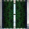 ZYMECH Black Paraban para Dividir Espacio, Dark Background Geometric Room Divider Door Cortinas para Separar Cuartos 55in Width by 72in Height view 2