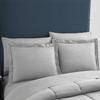 AHJ Beddings Royal 600 Thread Count Twin-XL Size 6 Piece Bed in a Bag (500GSM Fiber Fill Comforter, 15" Deep Pocket Sheet Set and Bed Skirt) 100% Egyptian Cotton - Silver Grey Stripe view 2