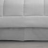 AHJ Beddings Royal 600 Thread Count Twin-XL Size 6 Piece Bed in a Bag (500GSM Fiber Fill Comforter, 15" Deep Pocket Sheet Set and Bed Skirt) 100% Egyptian Cotton - Silver Grey Stripe view 3