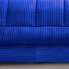 AHJ Beddings Royal 600 Thread Count Twin Size 6 Piece Bed in a Bag (500GSM Fiber Fill Comforter, 15" Deep Pocket Sheet Set and Bed Skirt) 100% Egyptian Cotton - Egyptian Blue Stripe view 3
