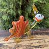 Glass Dinosaur Figurine Hand-Blown Murano-Style Sculpture Collectible Dinosaur Ornament for Shelf or Desk Gift for Dino Lovers & Home Dcor view 2