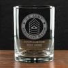 7.62 Design Personalized U.S. Army E-9 Sergeant Major 14 oz. Double Old Fashioned Glass - Made in the USA view 2