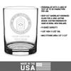 7.62 Design Personalized U.S. Army E-9 Sergeant Major 14 oz. Double Old Fashioned Glass - Made in the USA view 4