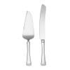 Lenox Silverware Serving Set, Portola 2-Piece Dessert Set, Serving Utensils, 18/10 Stainless Steel, Mirror Finish, Dishwasher Safe, Cake Knife & Cake Server, Dessert Serveware (Silver, 2 Piece) view 1