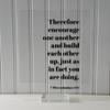 1 Thessalonians 5:11 - Therefore encourage one another and build each other up just as in fact you are doing Scripture Bible Verse Christian (White Frame, 11x14 inches) view 3