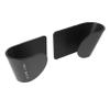 DOITOOL 9 pairs Wall- Pot Black Pots Storage Duty Supplies Organizers Brackets Hanger Wall Home Holders Cutting Pan Mounted Hooks Stand Cabinet Door Mount Metal Cupboard Board Cabinets view 1