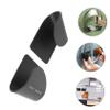 DOITOOL 9 pairs Wall- Pot Black Pots Storage Duty Supplies Organizers Brackets Hanger Wall Home Holders Cutting Pan Mounted Hooks Stand Cabinet Door Mount Metal Cupboard Board Cabinets view 2