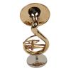 DZDZDZ Mini Musical Instrument Model Mini Sousaphone Musical Instrument Model Handmade Copper Gold-Plated Music Decoration Ornaments view 4