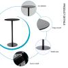 DMCHENGMA Round Cocktail Bar Table with Metal Base, Tall Pub Table, Counter Bar Height Table for Kitchen, Dining Room, Living Room, Easy Assembly Bistro Table (Size : 70x104cm) view 3